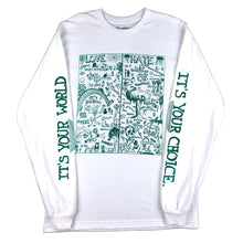 Load image into Gallery viewer, LOVE/HATE LONGSLEEVE (white)