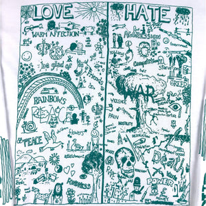 LOVE/HATE LONGSLEEVE (white)